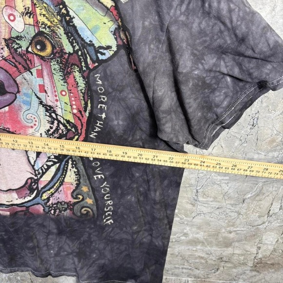 Vintage Y2K The Mountain Pitbull Dog Tie Dye All Over Print T Shirt Mens Size XL - Picture 5 of 6